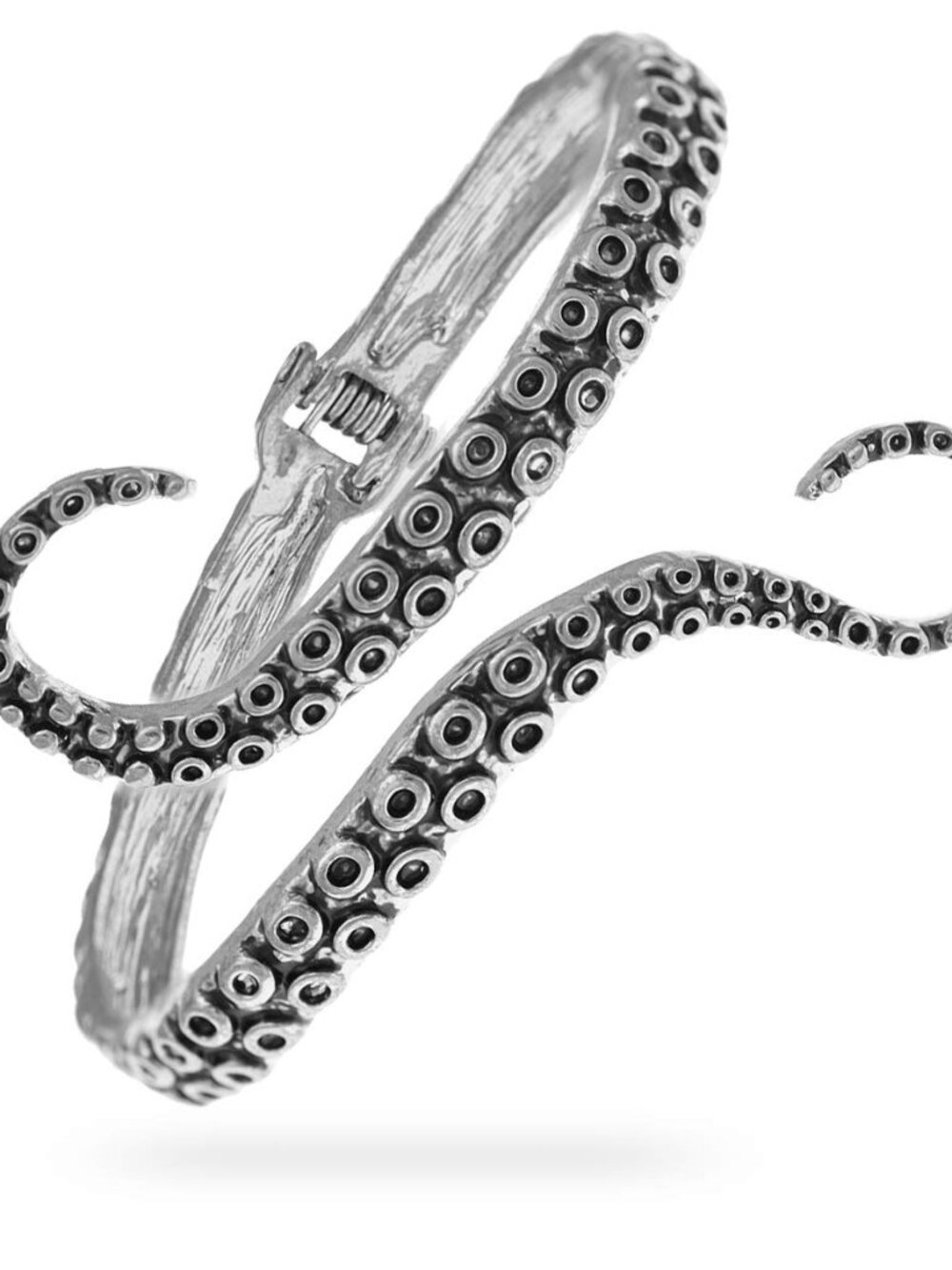 Octopus Tentacle Animal Sea Ocean Hinged Open Bracelet Bangle Arm Cuff Scary Hor